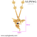 43313 de alta qualidade xuping moda colar 18 K cor de ouro de luxo Flying dragon forma colar de moda